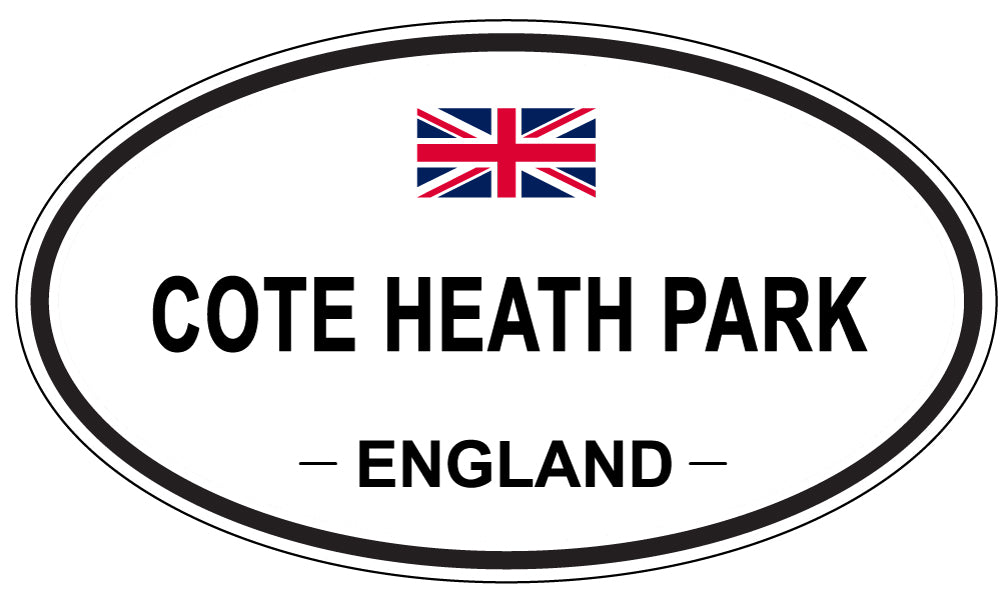 COTE HEATH PARK, ENGLAND - Oval Sticker