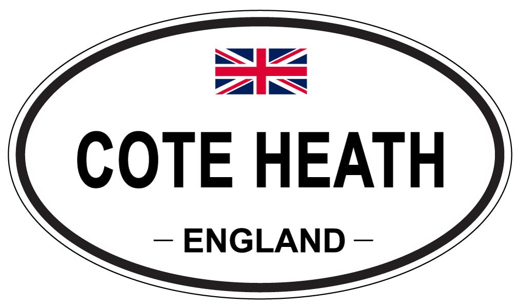 COTE HEATH, ENGLAND - Oval Sticker