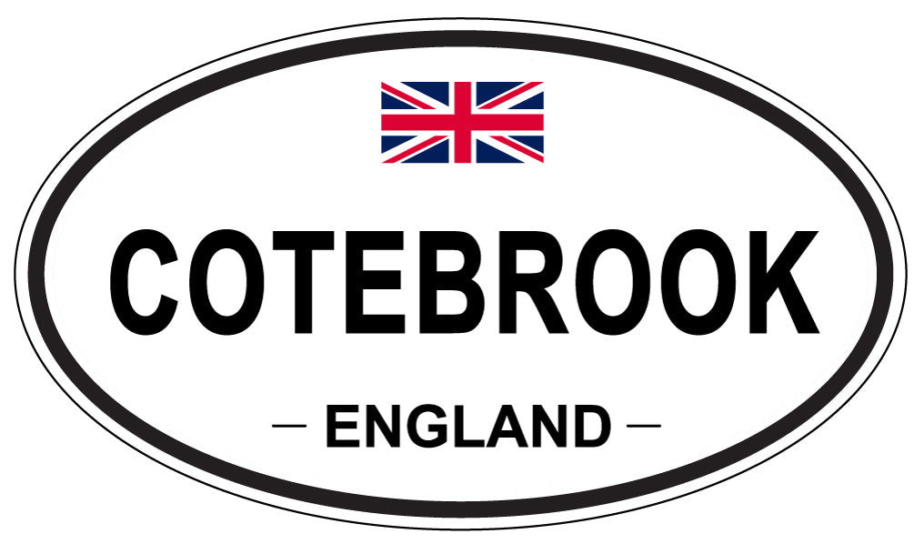 COTEBROOK, ENGLAND - Oval Sticker