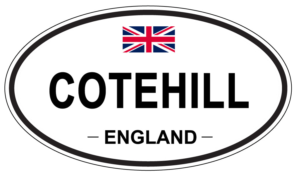COTEHILL, ENGLAND - Oval Sticker