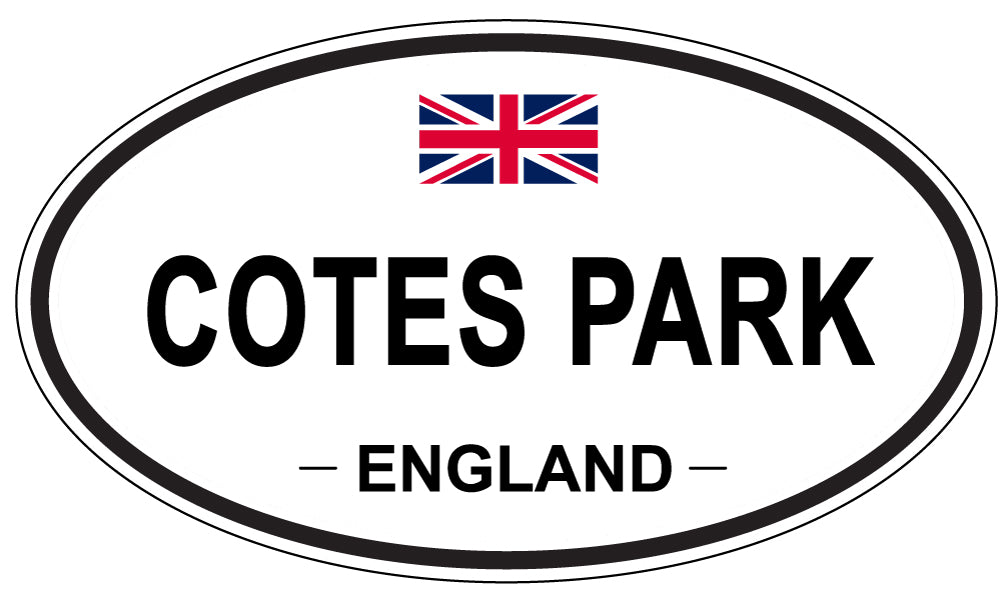COTES PARK, ENGLAND - Oval Sticker