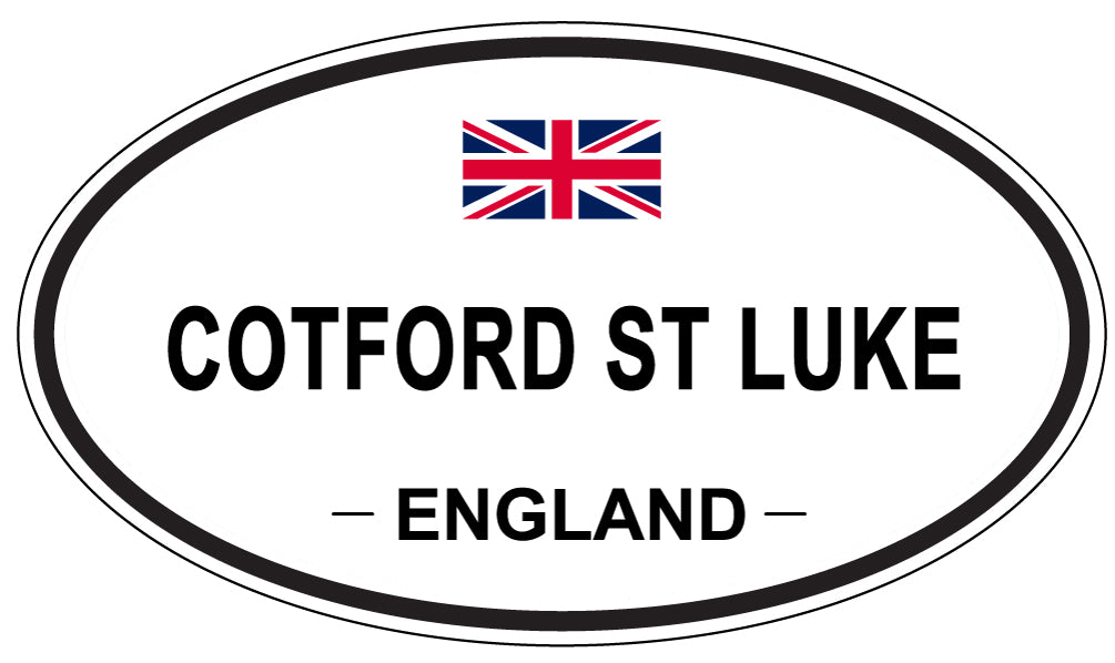 COTFORD ST LUKE, ENGLAND - Oval Sticker