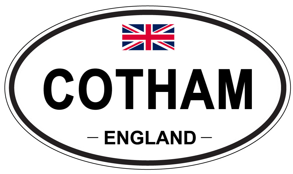 COTHAM, ENGLAND - Oval Sticker