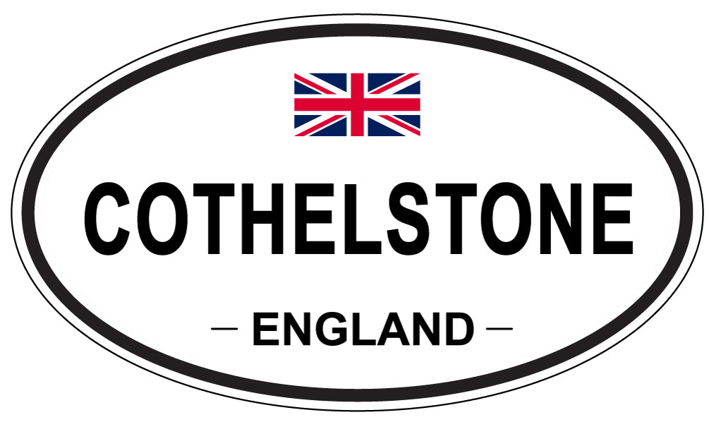COTHELSTONE, ENGLAND - Oval Sticker
