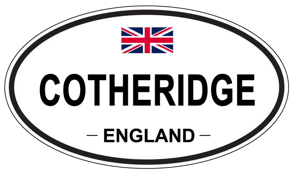 COTHERIDGE, ENGLAND - Oval Sticker