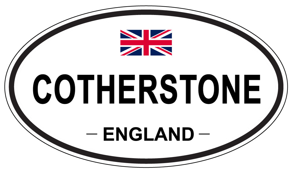 COTHERSTONE, ENGLAND - Oval Sticker