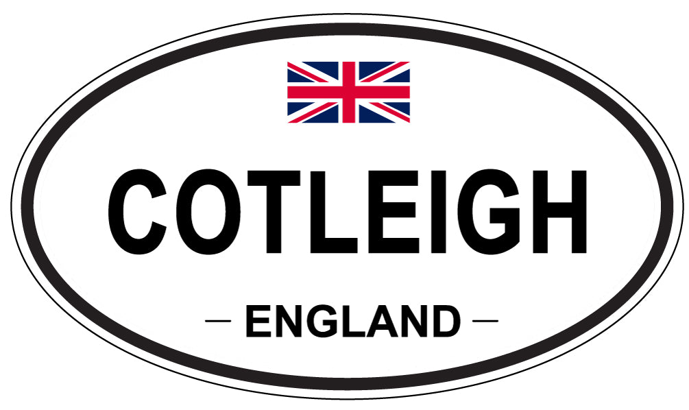 COTLEIGH, ENGLAND - Oval Sticker