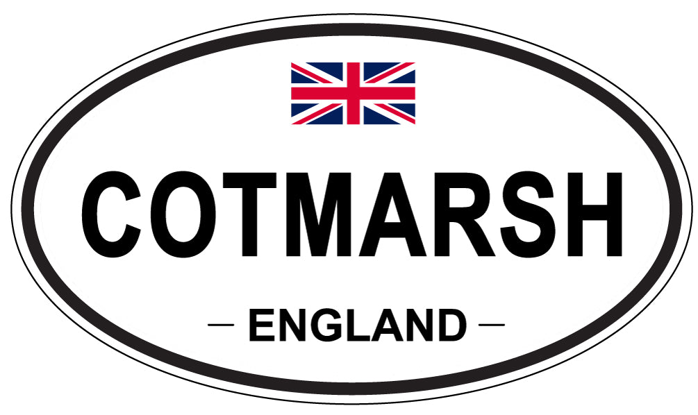 COTMARSH, ENGLAND - Oval Sticker
