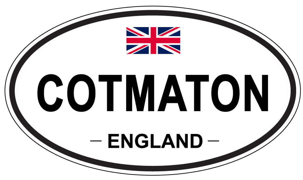 COTMATON, ENGLAND - Oval Sticker