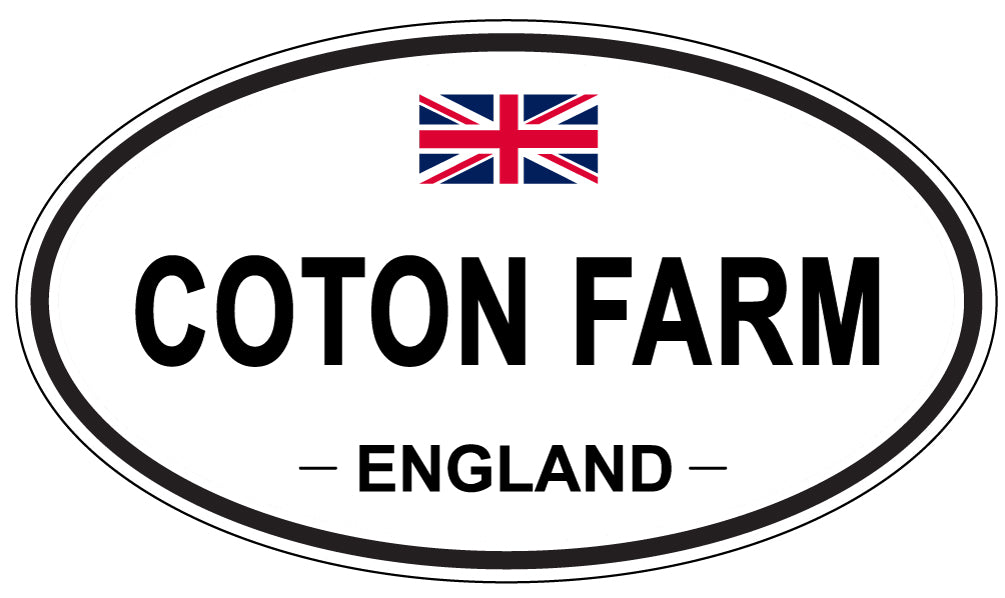 COTON FARM, England - Oval Magnet