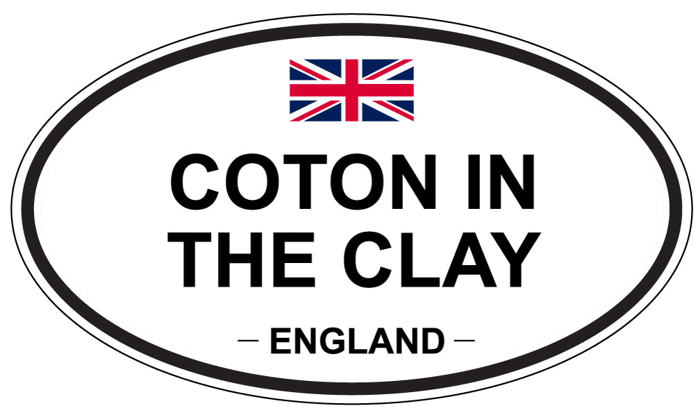 COTON IN THE CLAY, ENGLAND - Oval Sticker