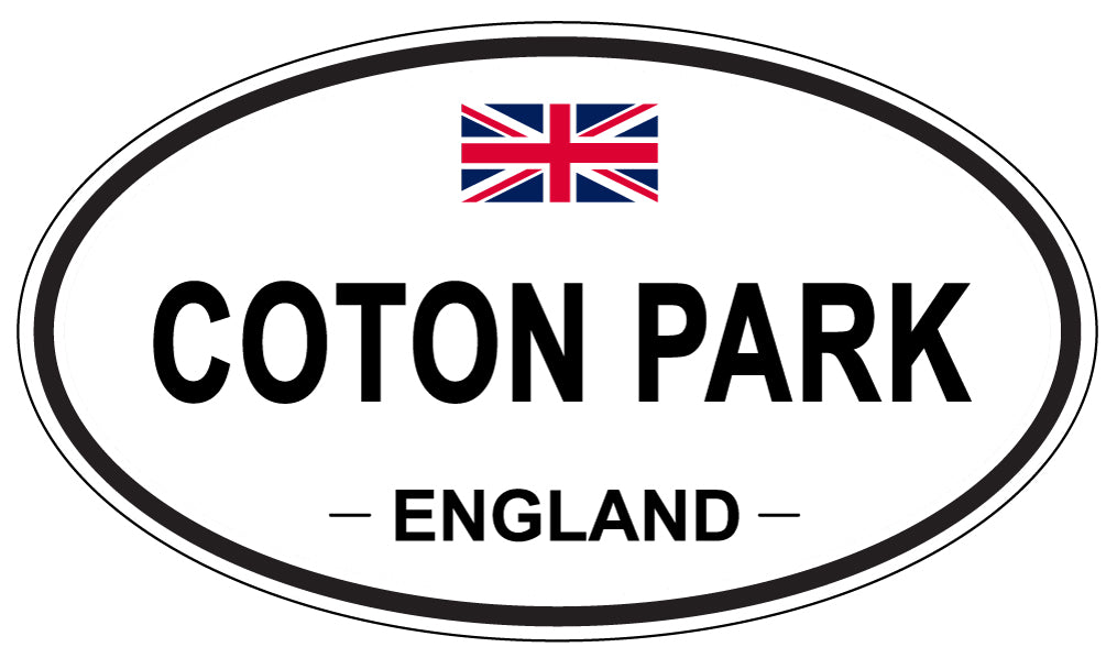 COTON PARK, ENGLAND - Oval Sticker
