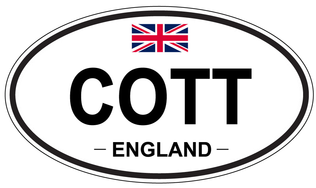 COTT, ENGLAND - Oval Sticker