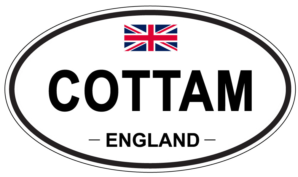 COTTAM, England - Oval Magnet