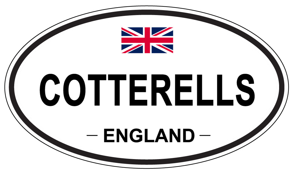 COTTERELLS, ENGLAND - Oval Sticker