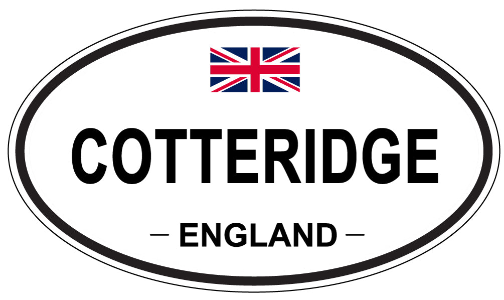 COTTERIDGE, ENGLAND - Oval Sticker