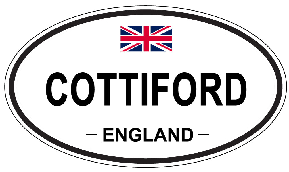 COTTIFORD, ENGLAND - Oval Sticker