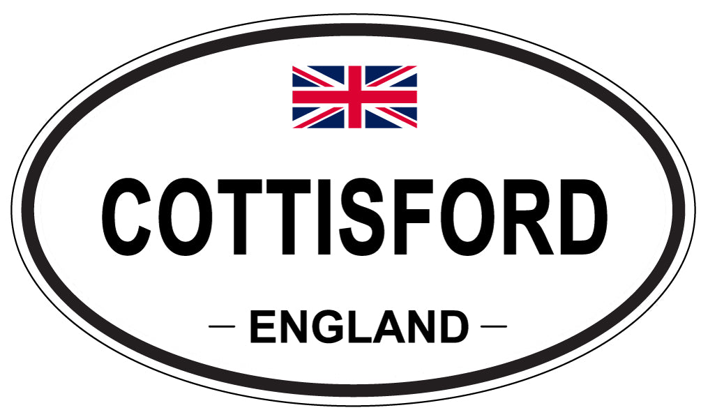 COTTISFORD, ENGLAND - Oval Sticker