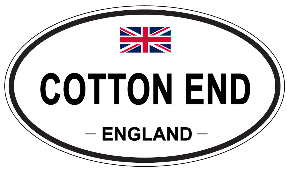 COTTON END, ENGLAND - Oval Sticker