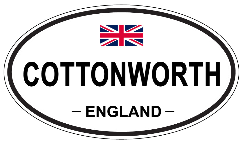COTTONWORTH, ENGLAND - Oval Sticker