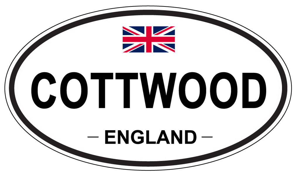 COTTWOOD, ENGLAND - Oval Sticker