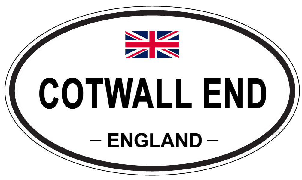 COTWALL END, ENGLAND - Oval Sticker