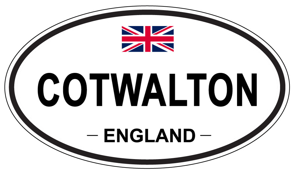 COTWALTON, ENGLAND - Oval Sticker