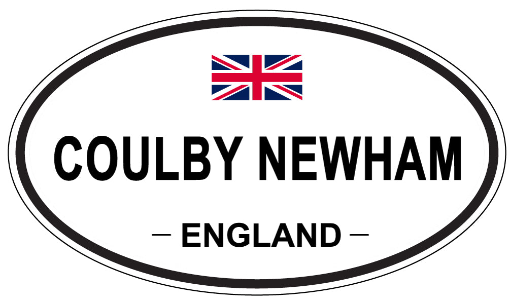 COULBY NEWHAM, ENGLAND - Oval Sticker