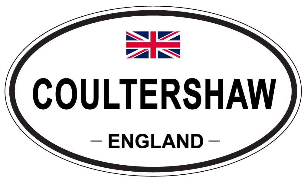 COULTERSHAW, ENGLAND - Oval Sticker
