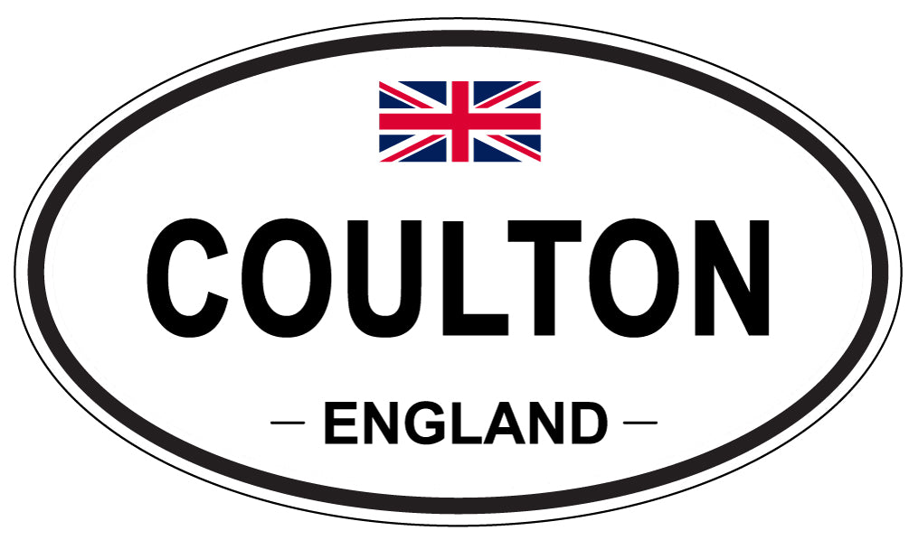 COULTON, ENGLAND - Oval Sticker