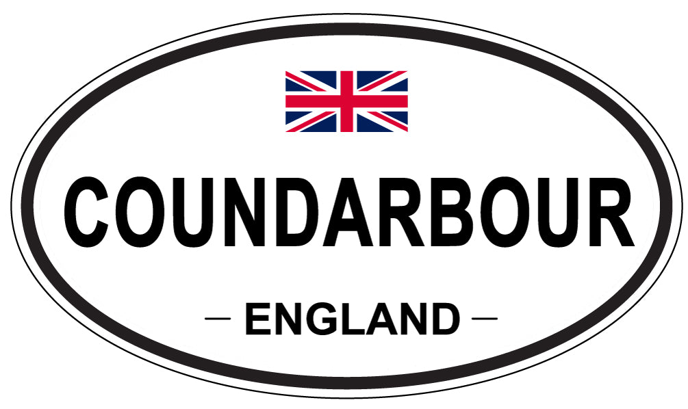 COUNDARBOUR, ENGLAND - Oval Sticker