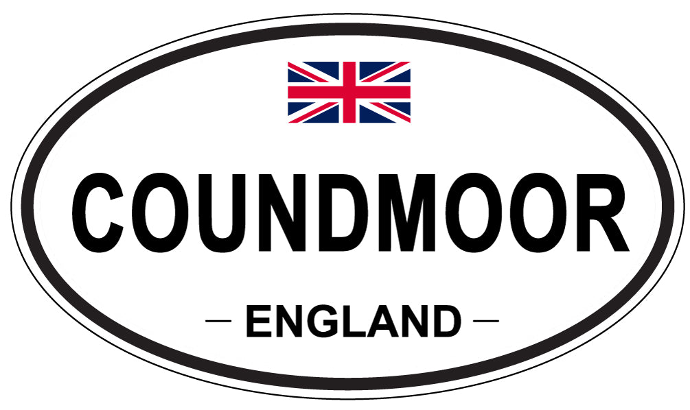 COUNDMOOR, ENGLAND - Oval Sticker