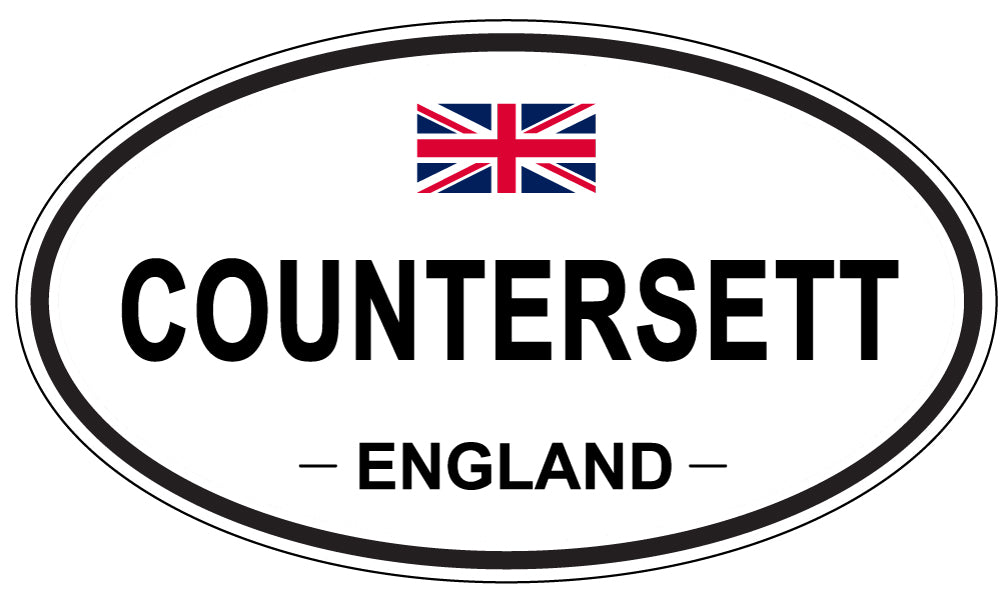 COUNTERSETT, ENGLAND - Oval Sticker