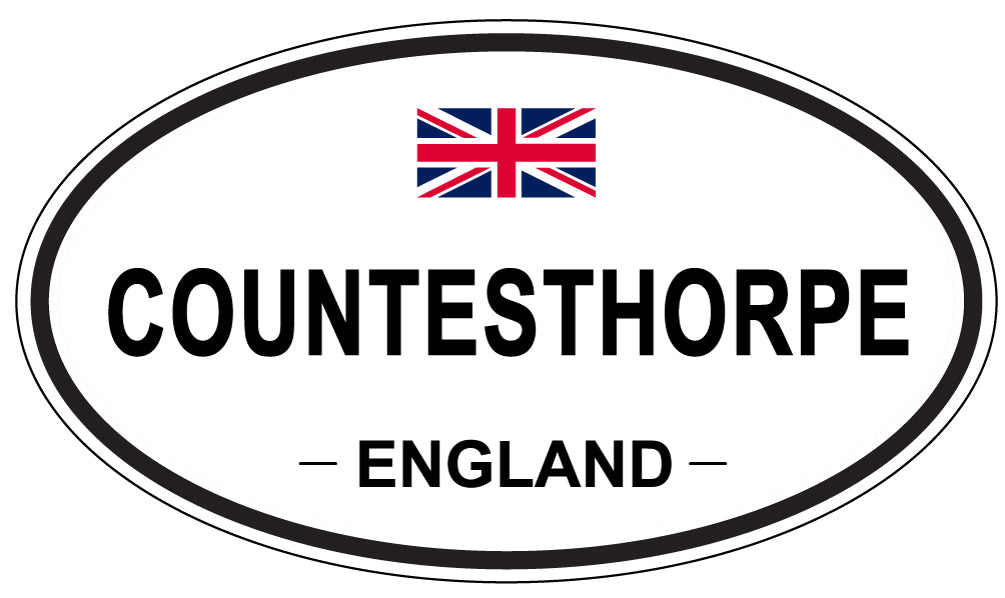 COUNTESTHORPE, ENGLAND - Oval Sticker
