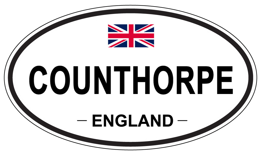 COUNTHORPE, ENGLAND - Oval Sticker