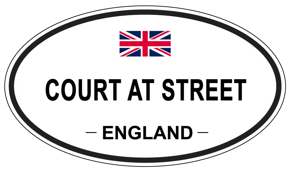 COURT AT STREET, ENGLAND - Oval Sticker
