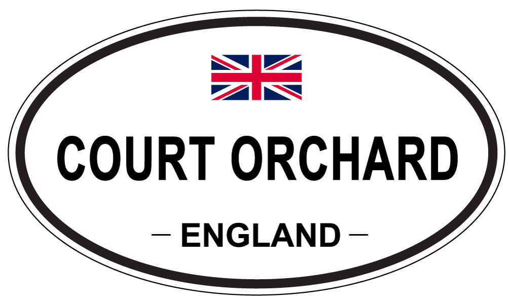 COURT ORCHARD, ENGLAND - Oval Sticker