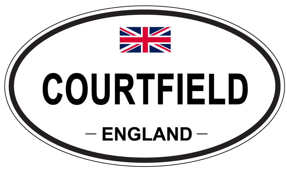 COURTFIELD, ENGLAND - Oval Sticker