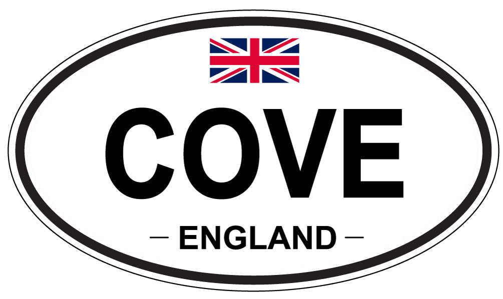 COVE, ENGLAND - Oval Sticker