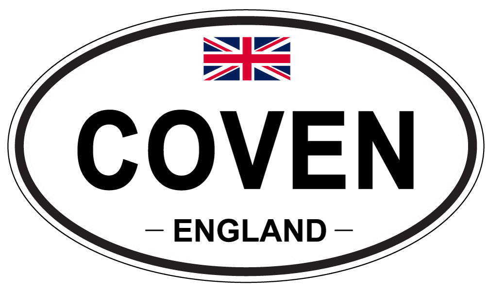 COVEN, ENGLAND - Oval Sticker
