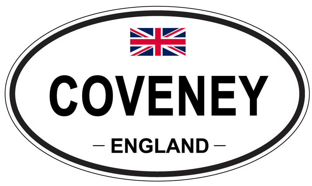 COVENEY, ENGLAND - Oval Sticker