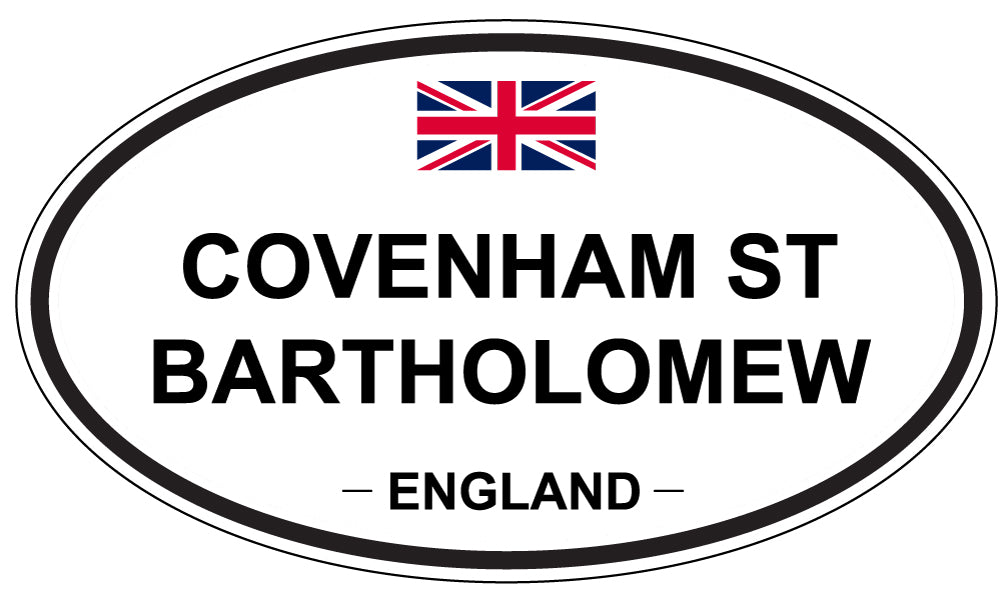 COVENHAM ST BARTHOLOMEW, ENGLAND - Oval Sticker