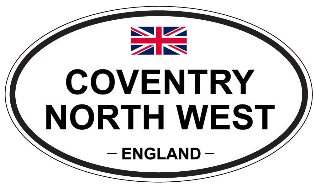 COVENTRY NORTH WEST, ENGLAND - Oval Sticker