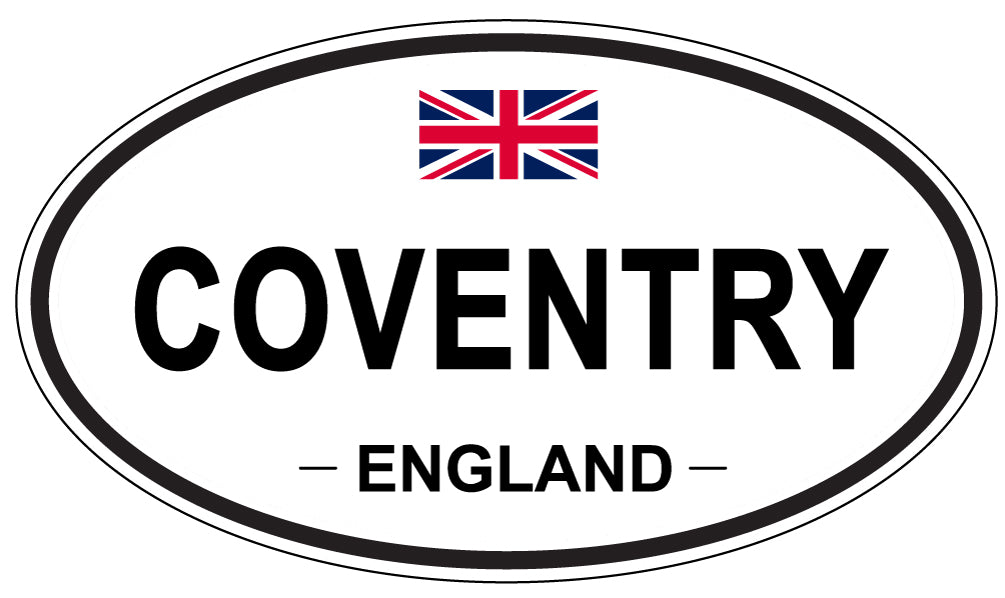 COVENTRY, ENGLAND - Oval Sticker