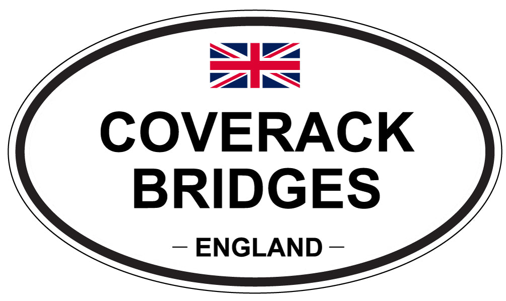 COVERACK BRIDGES, ENGLAND - Oval Sticker