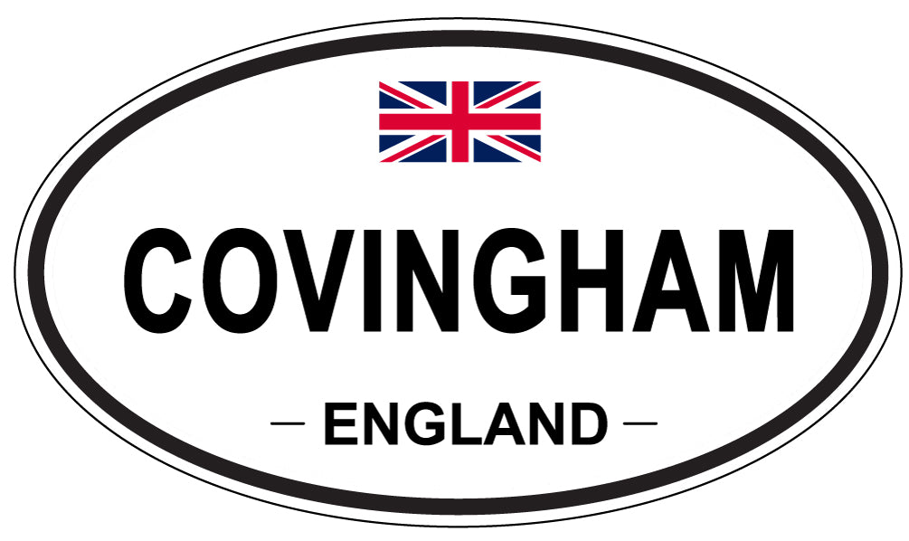 COVINGHAM, ENGLAND - Oval Sticker