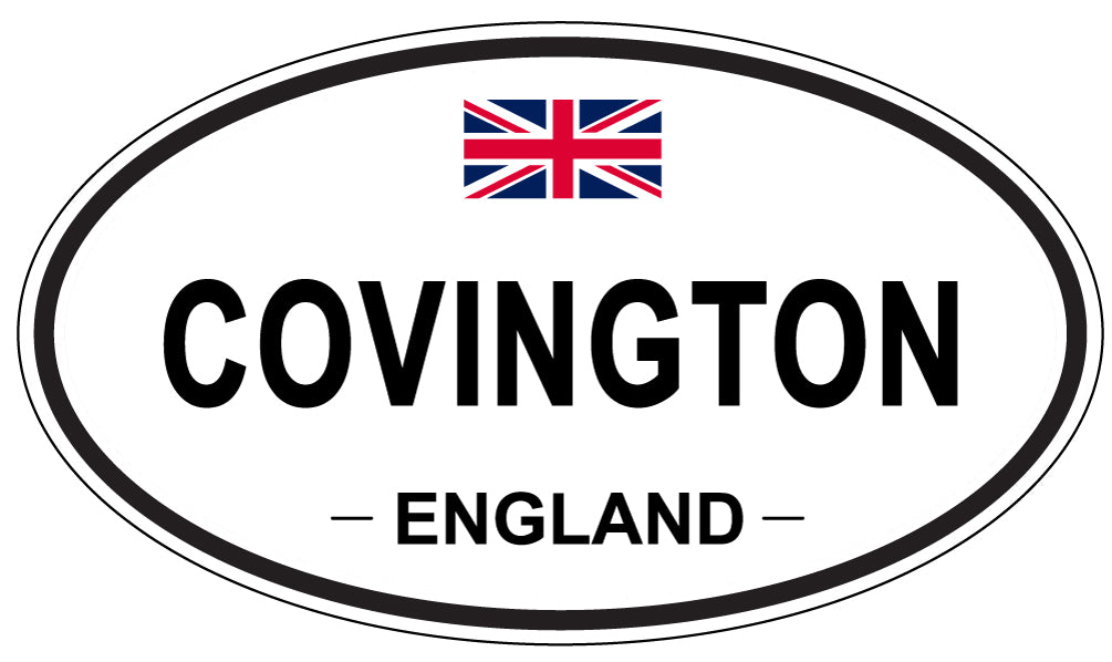 COVINGTON, ENGLAND - Oval Sticker