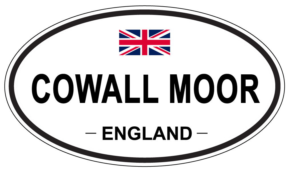 COWALL MOOR, ENGLAND - Oval Sticker