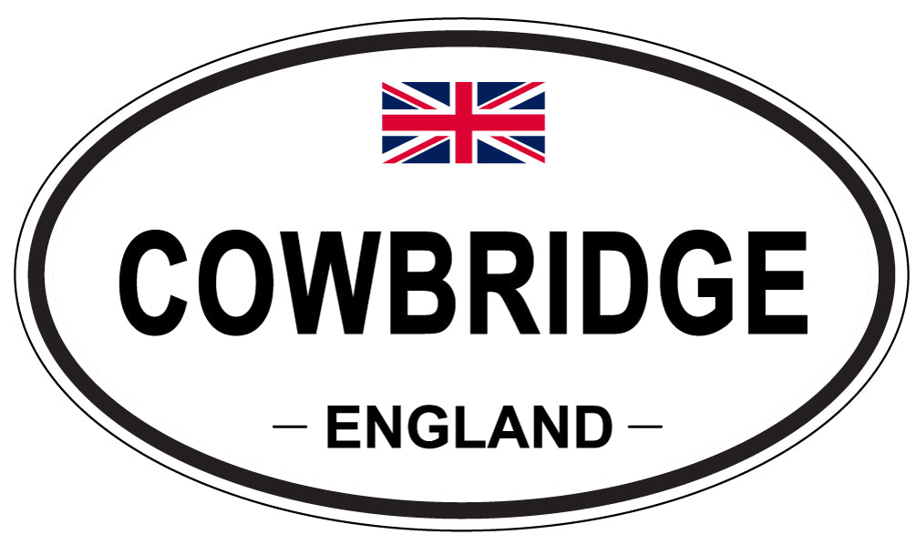 COWBRIDGE, ENGLAND - Oval Sticker