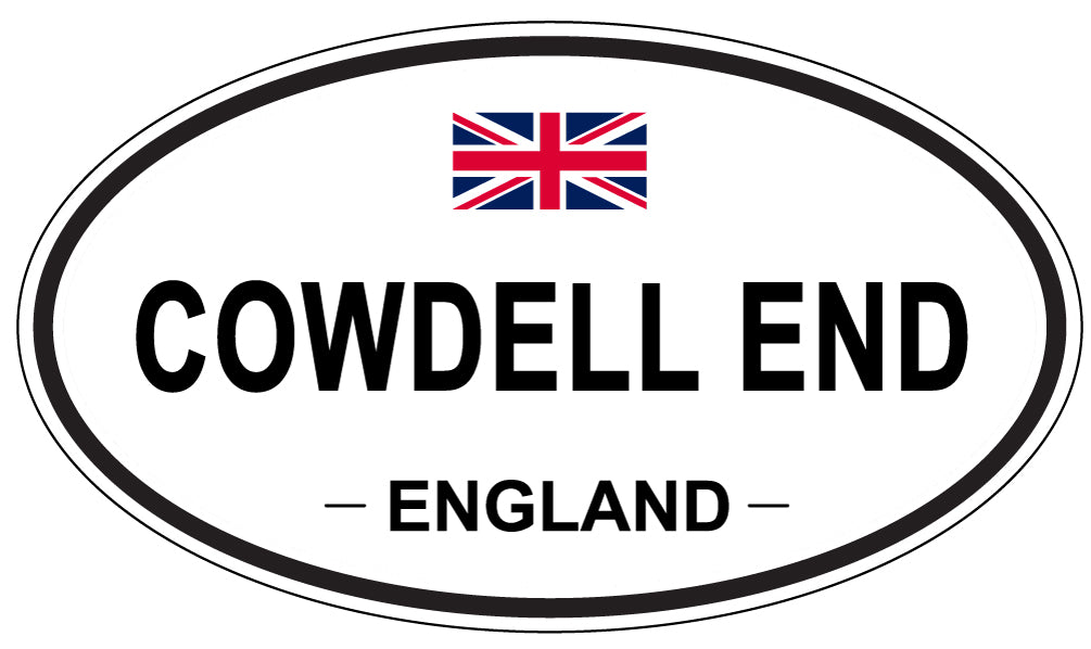 COWDELL END, ENGLAND - Oval Sticker